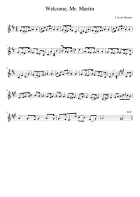 Welcome Mr. Martin