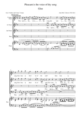 Pleasant is the voice of thy song