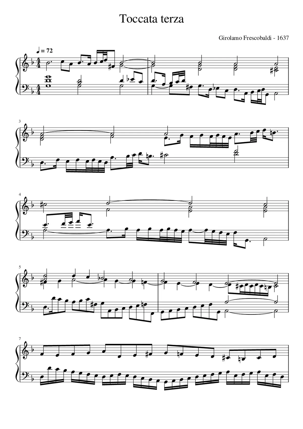 Toccata terza - Page 1
