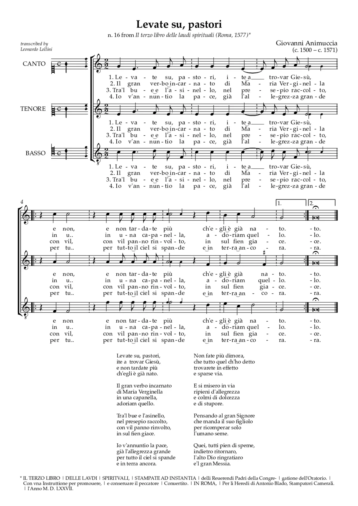 Levate su pastori - Page 1