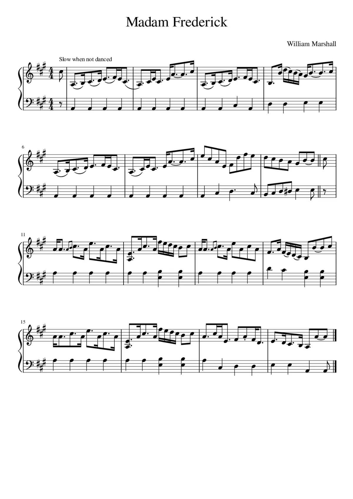 Madam Frederick - Page 1