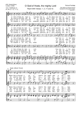 O God of hosts, the mighty Lord