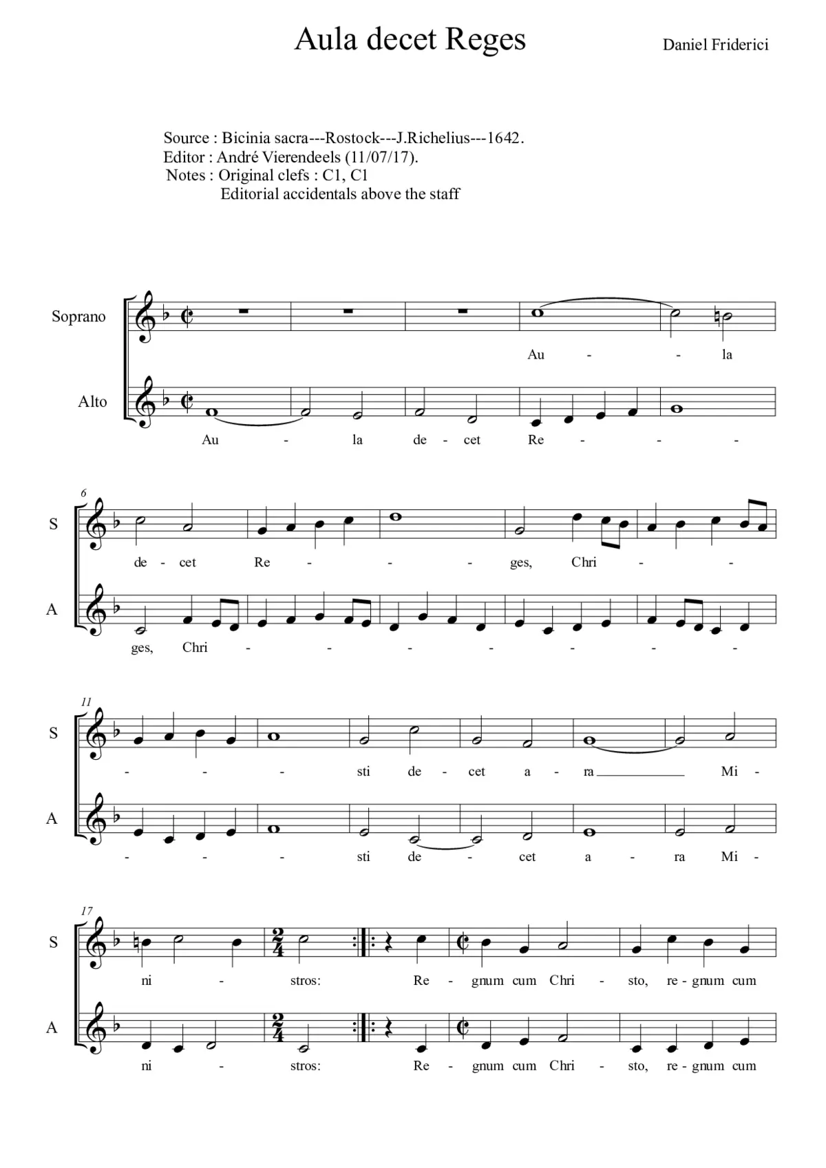 Aula decet reges - Page 1