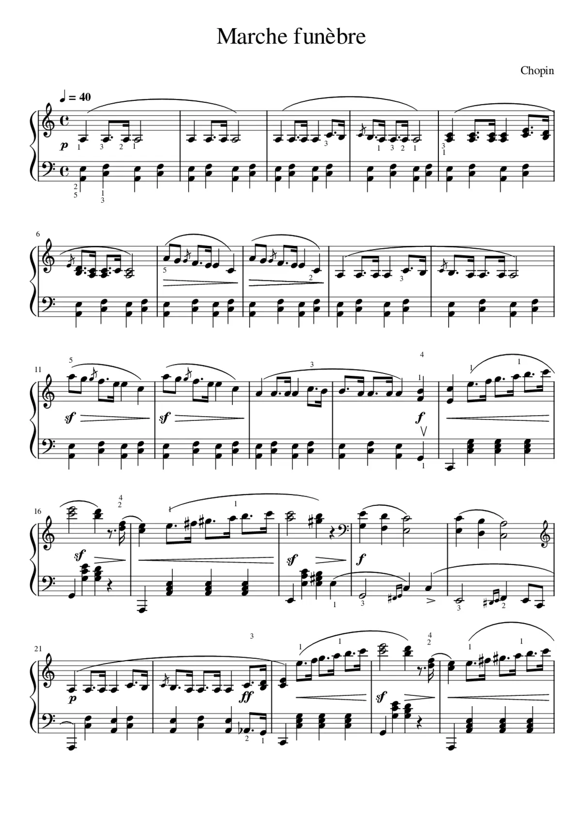 Marche funèbre Op.72 No.2 - Page 1