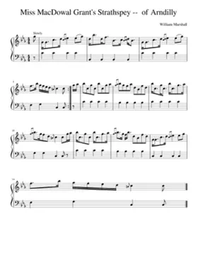 Miss MacDowal Grant's Strathspey -- of Arndilly