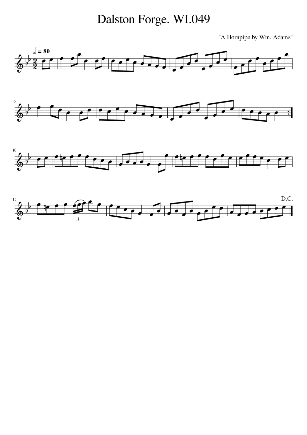 Dalston Forge. WI.049 - Page 1