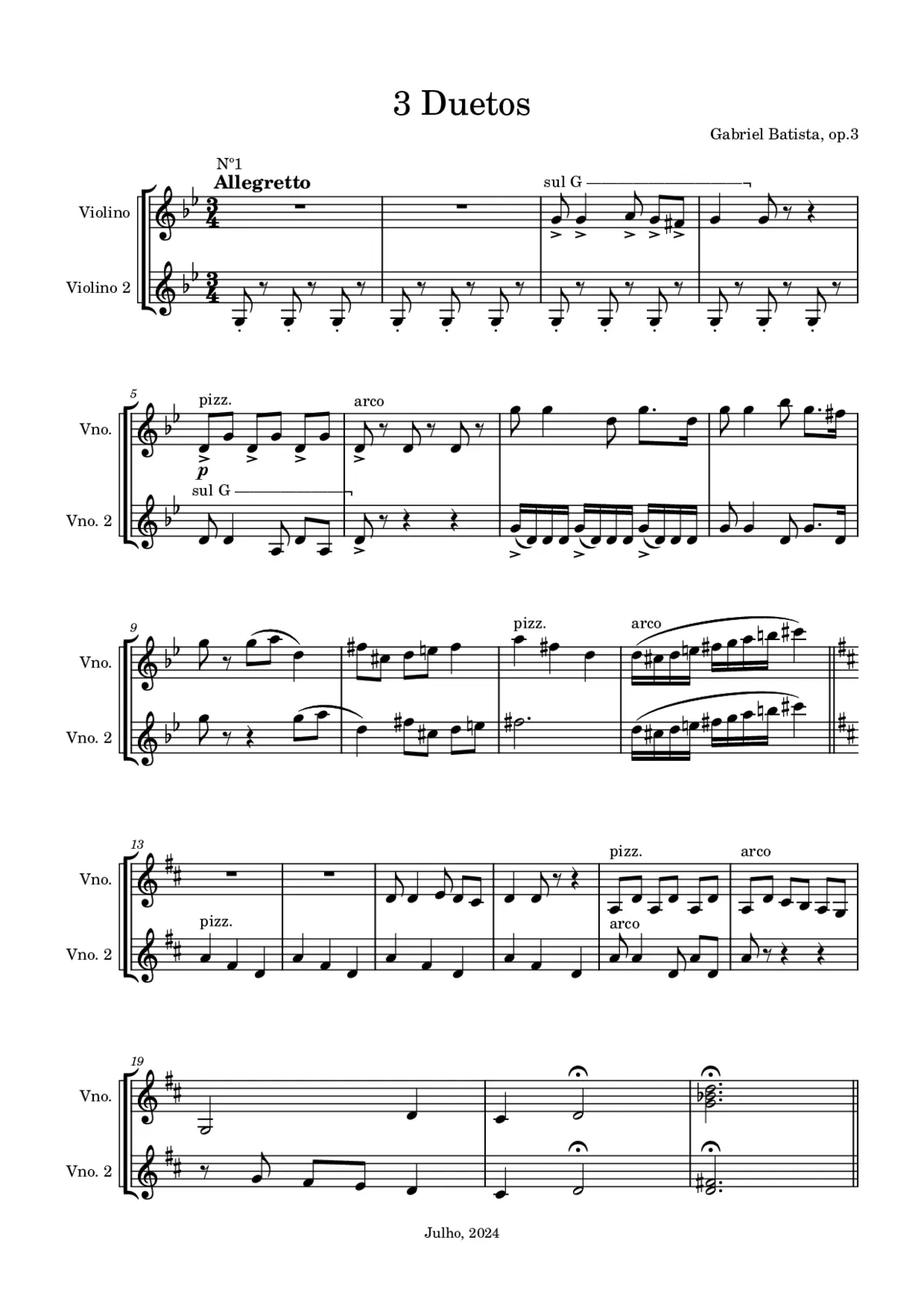 3 Duetos - Page 1