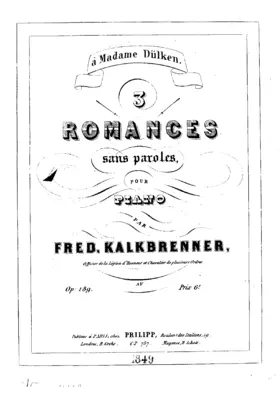 3 Romances sans Paroles