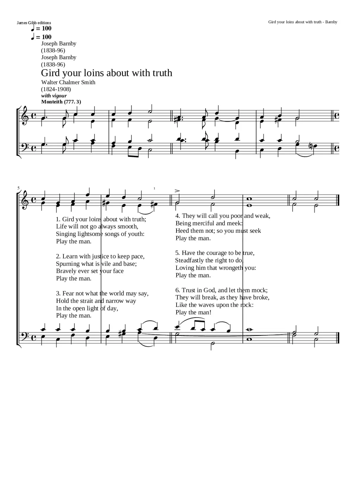 Gird your loins about with truth - Page 1