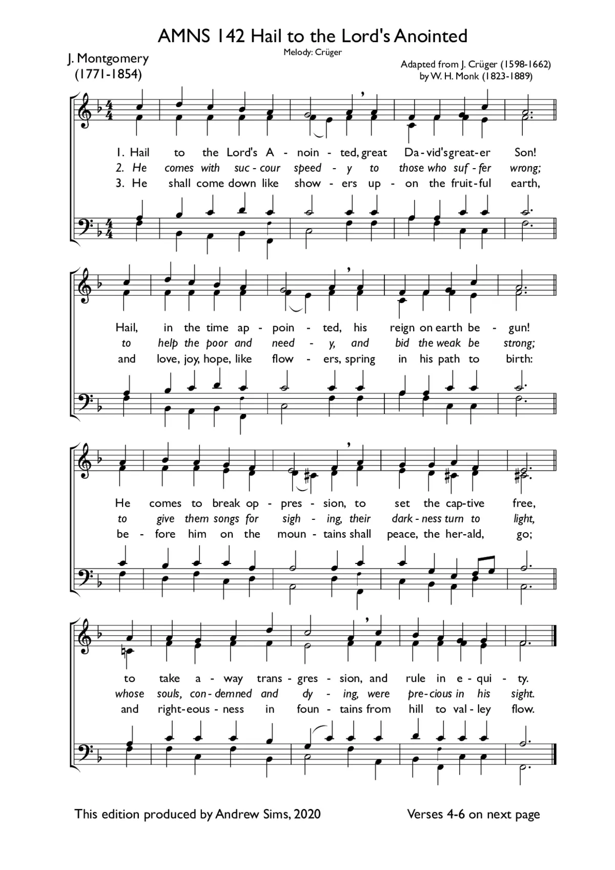 Hail to the Lord's anointed - Page 1