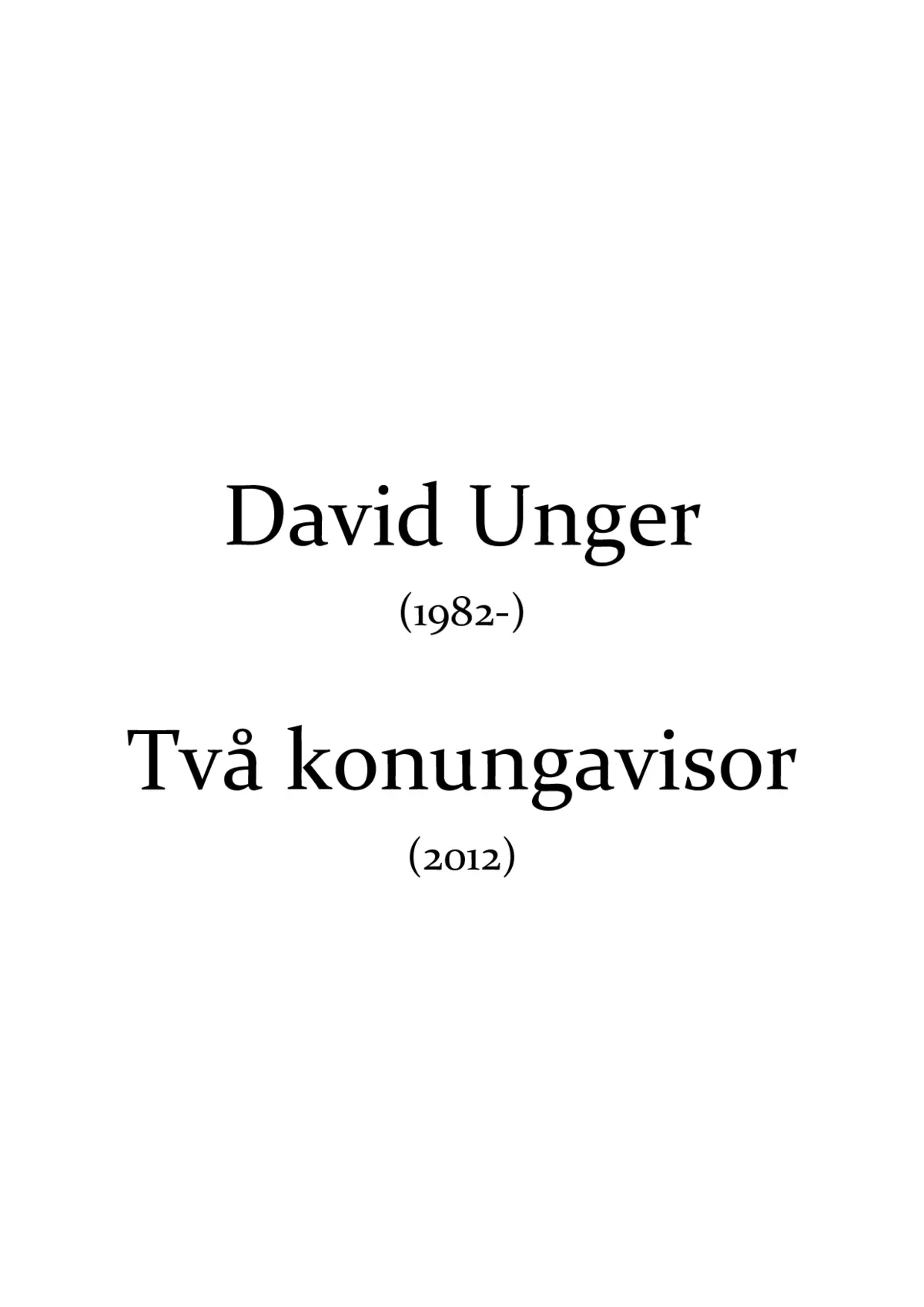 Två konungavisor - Page 1