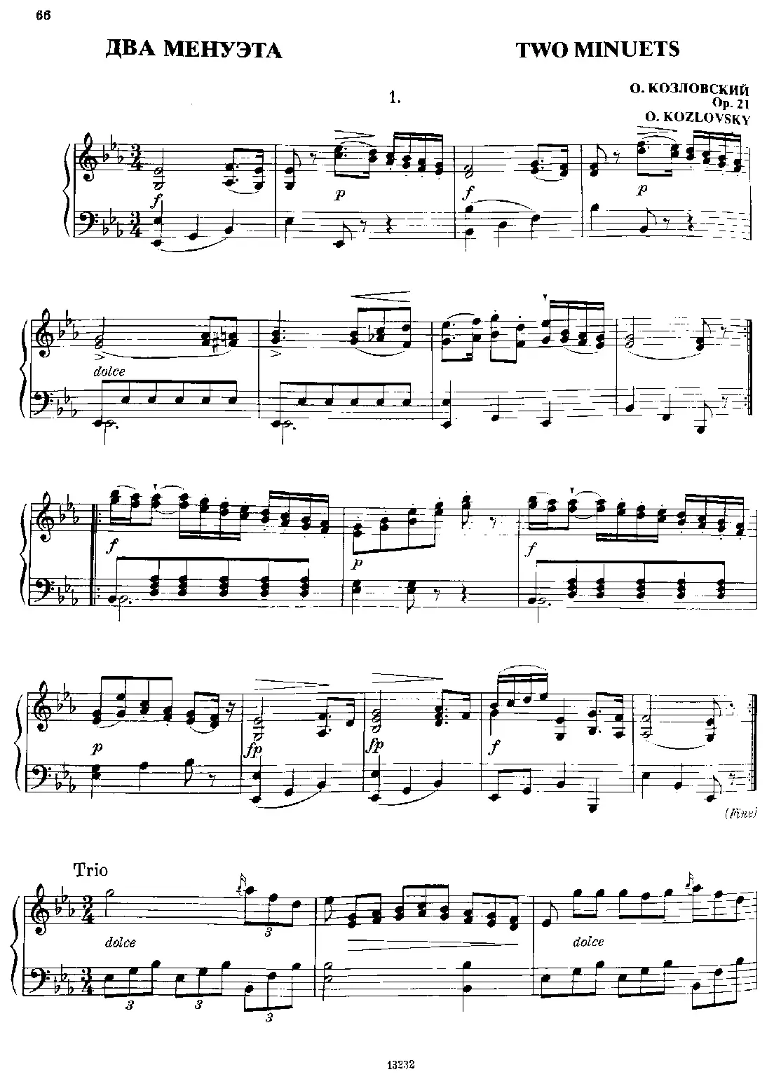 2 Minuets - Page 1