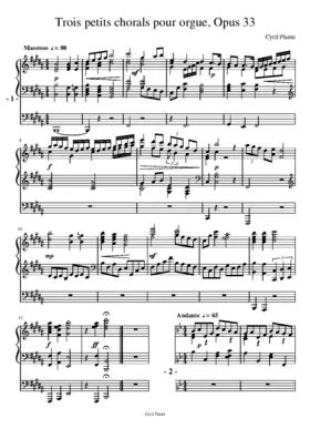 Trois petits chorals