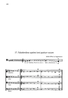 Falsobordone septimi toni quatuor vocum