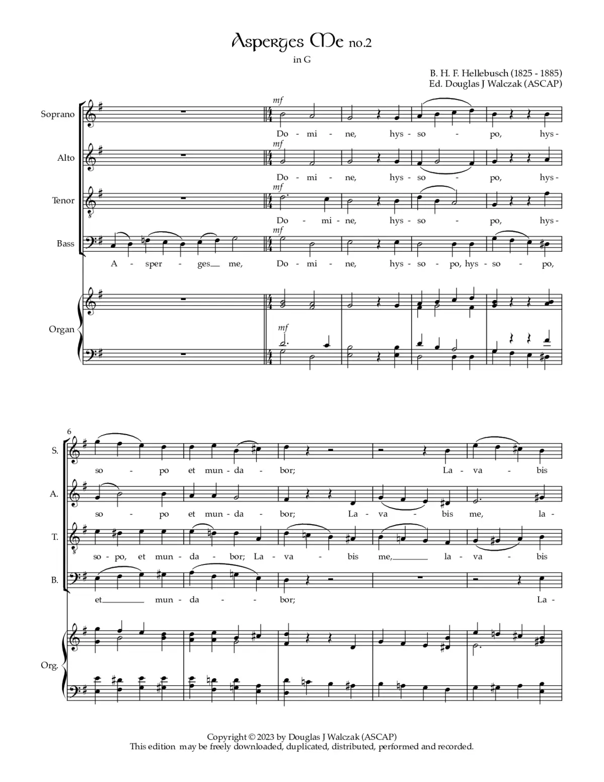 Asperges me no. 2 - Page 1