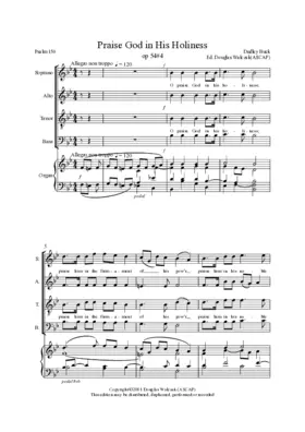 Praise God in his holiness, Op. 54, No. 4
