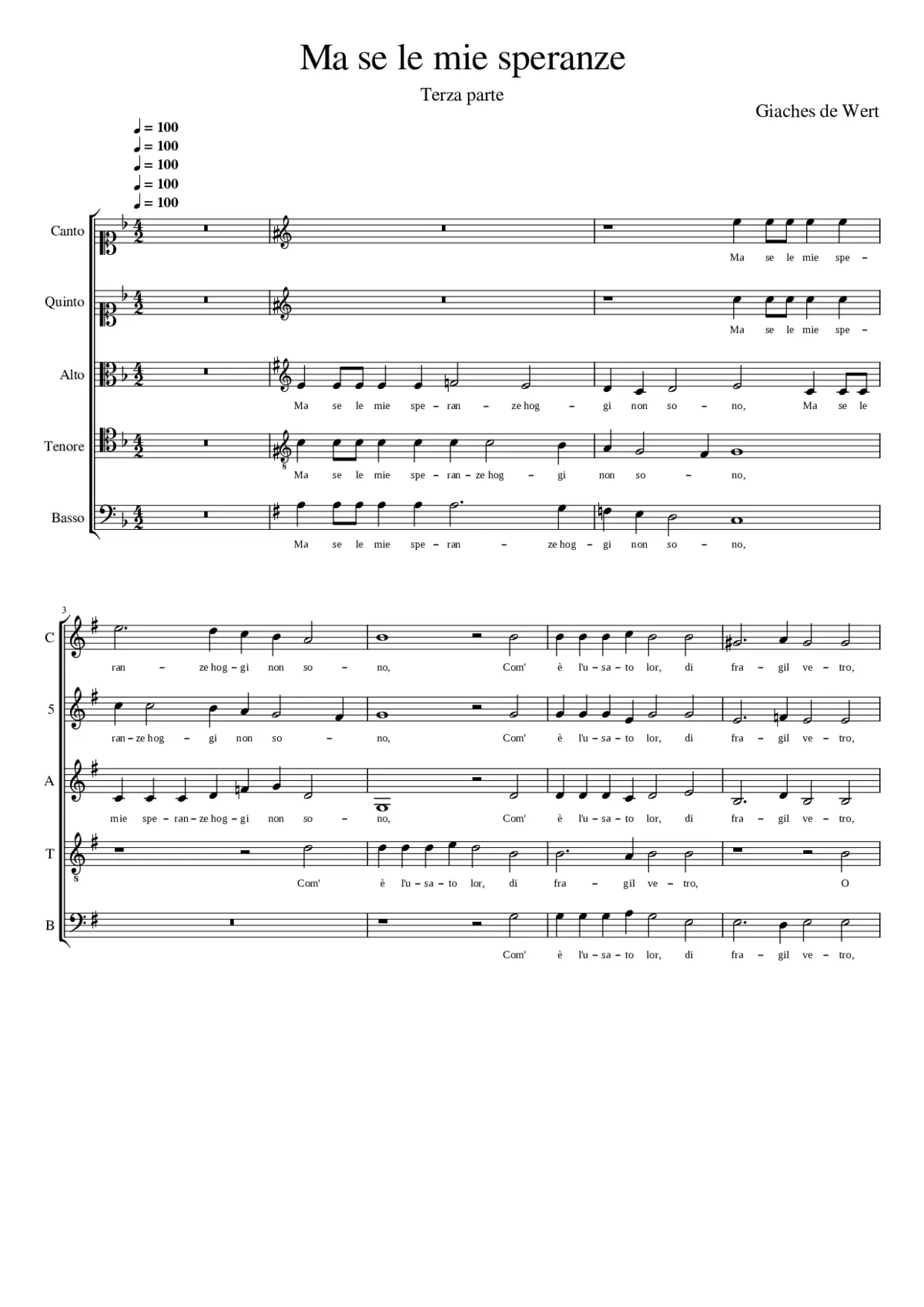 Ma se le mie speranze (Terza parte) - Page 1