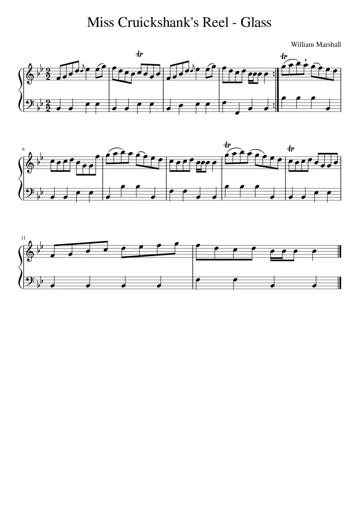 Miss Cruickshank's Reel - Glass - Page 1