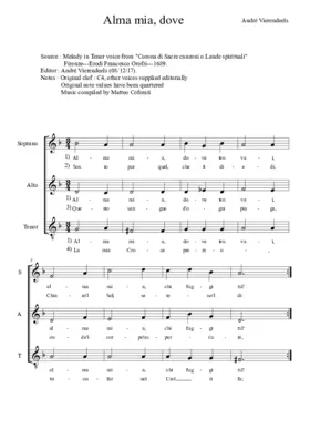 Alma mia, dove ten vai