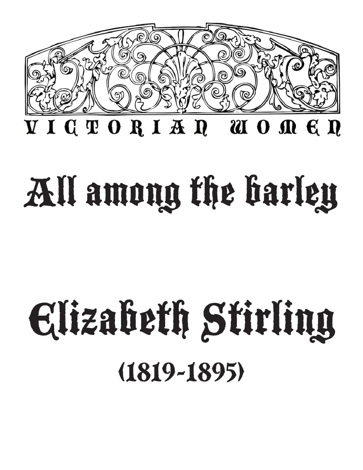 All Among the Barley - Page 1