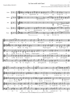 La luce occhi miei lassi