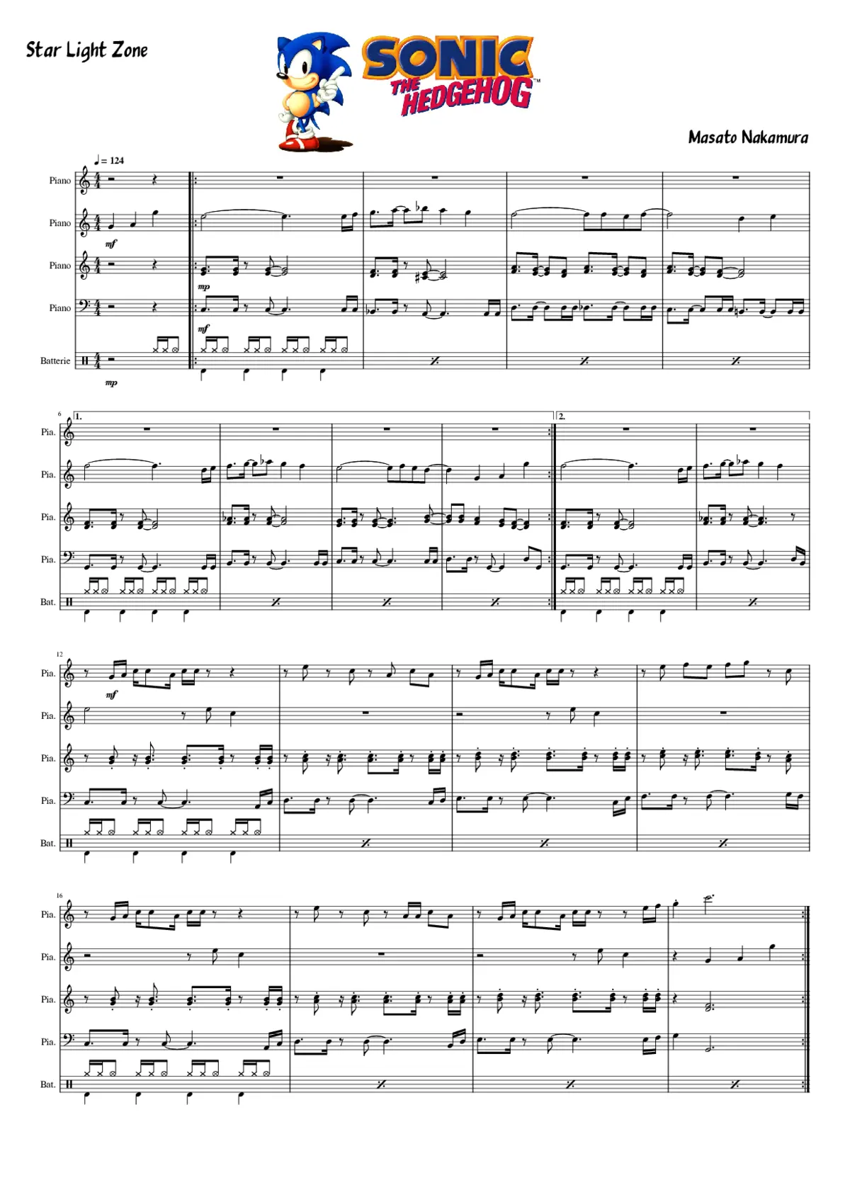 sonic the hedgehog - star light zone - Page 1