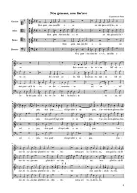 Non gemme, non fin'oro