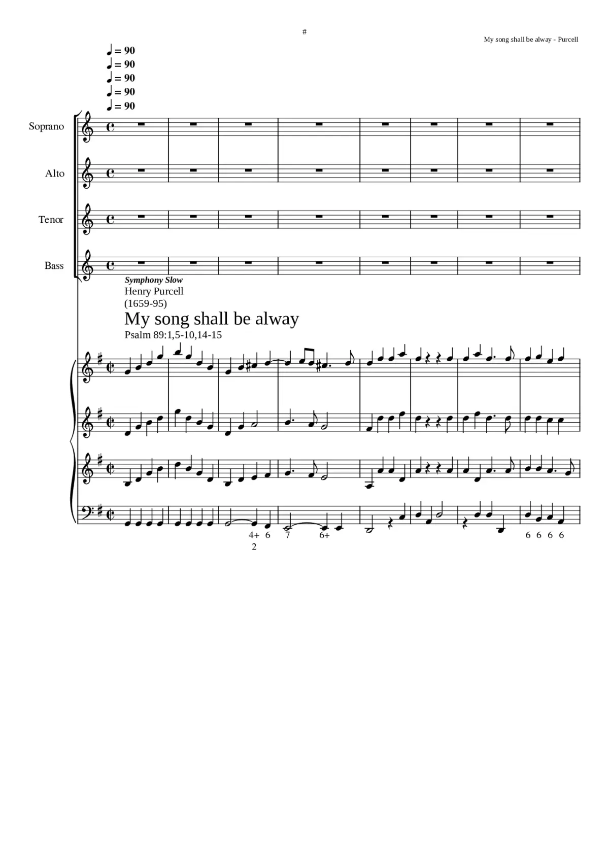 My song shall be alway of the lovingkindness Z 31 - Page 1