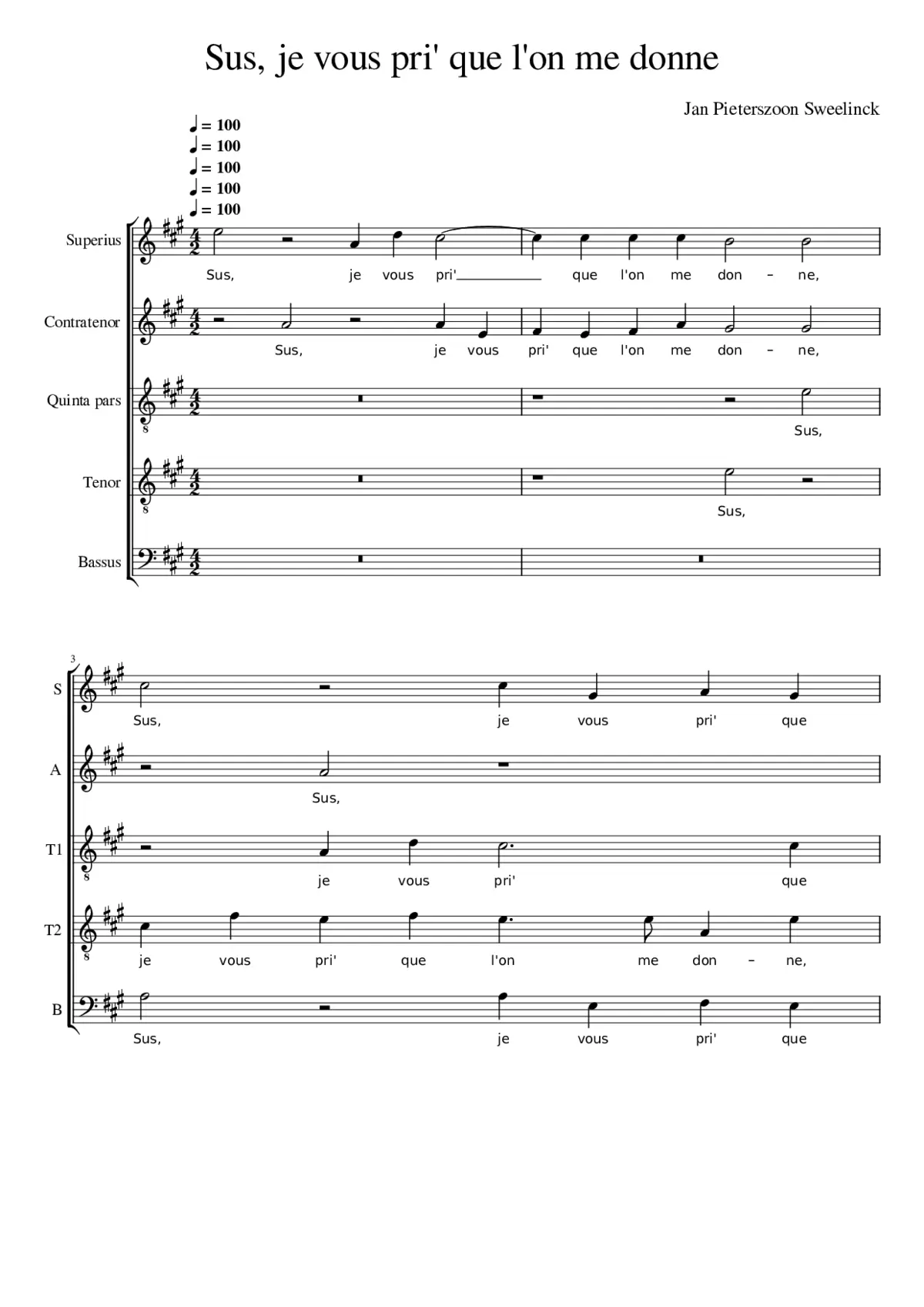 Sus je vous pri' que l'on me donne - Page 1