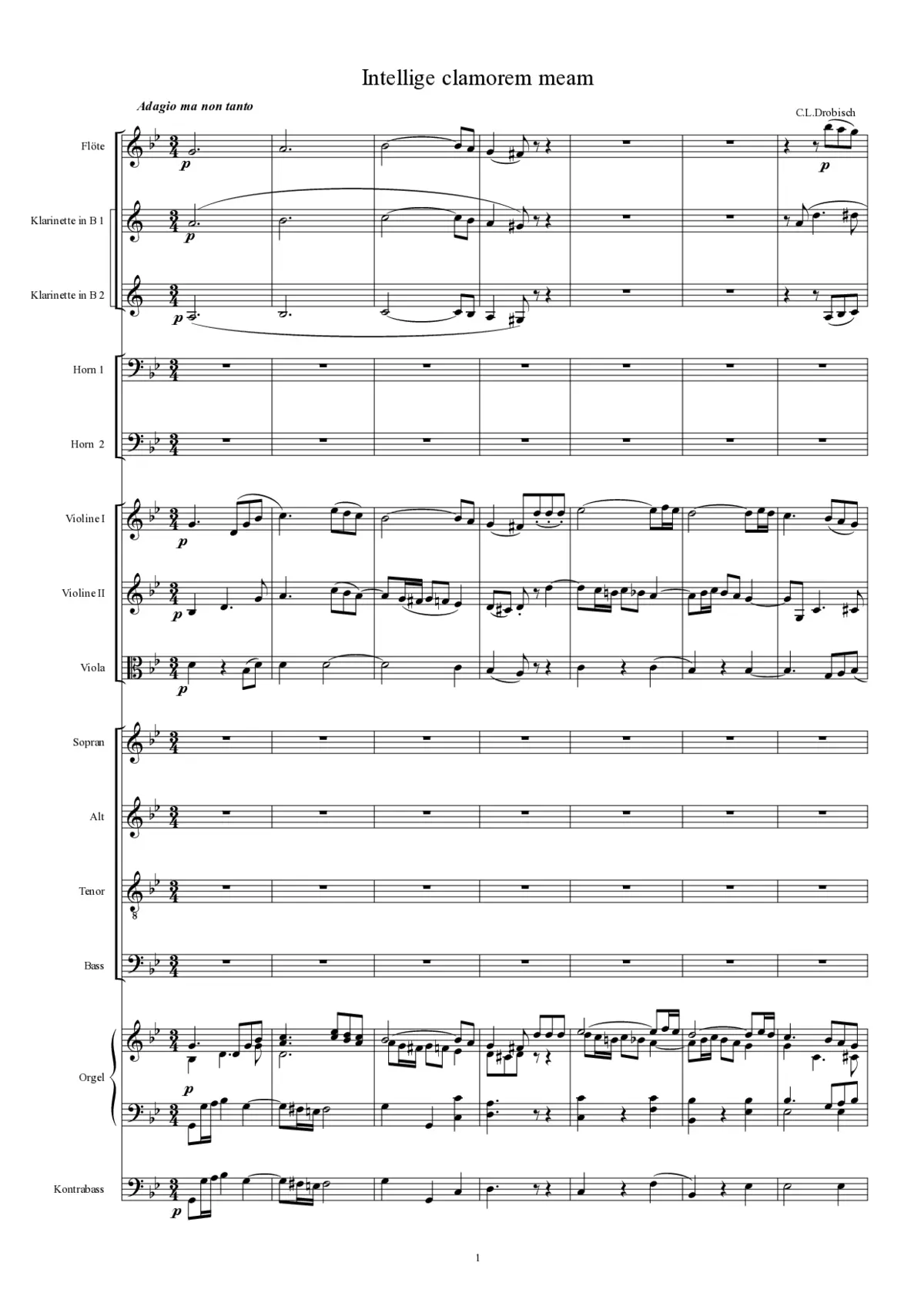 Intellige clamorem meum (Offertorium) - Page 1