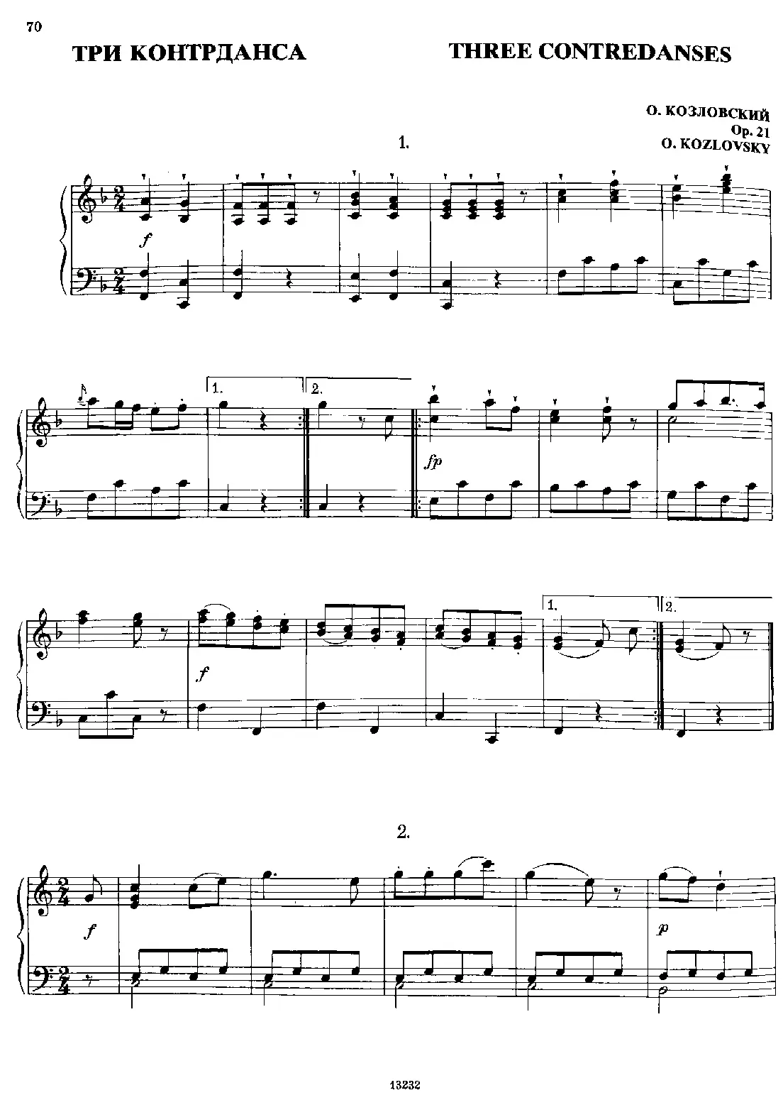 3 Contredanses - Page 1