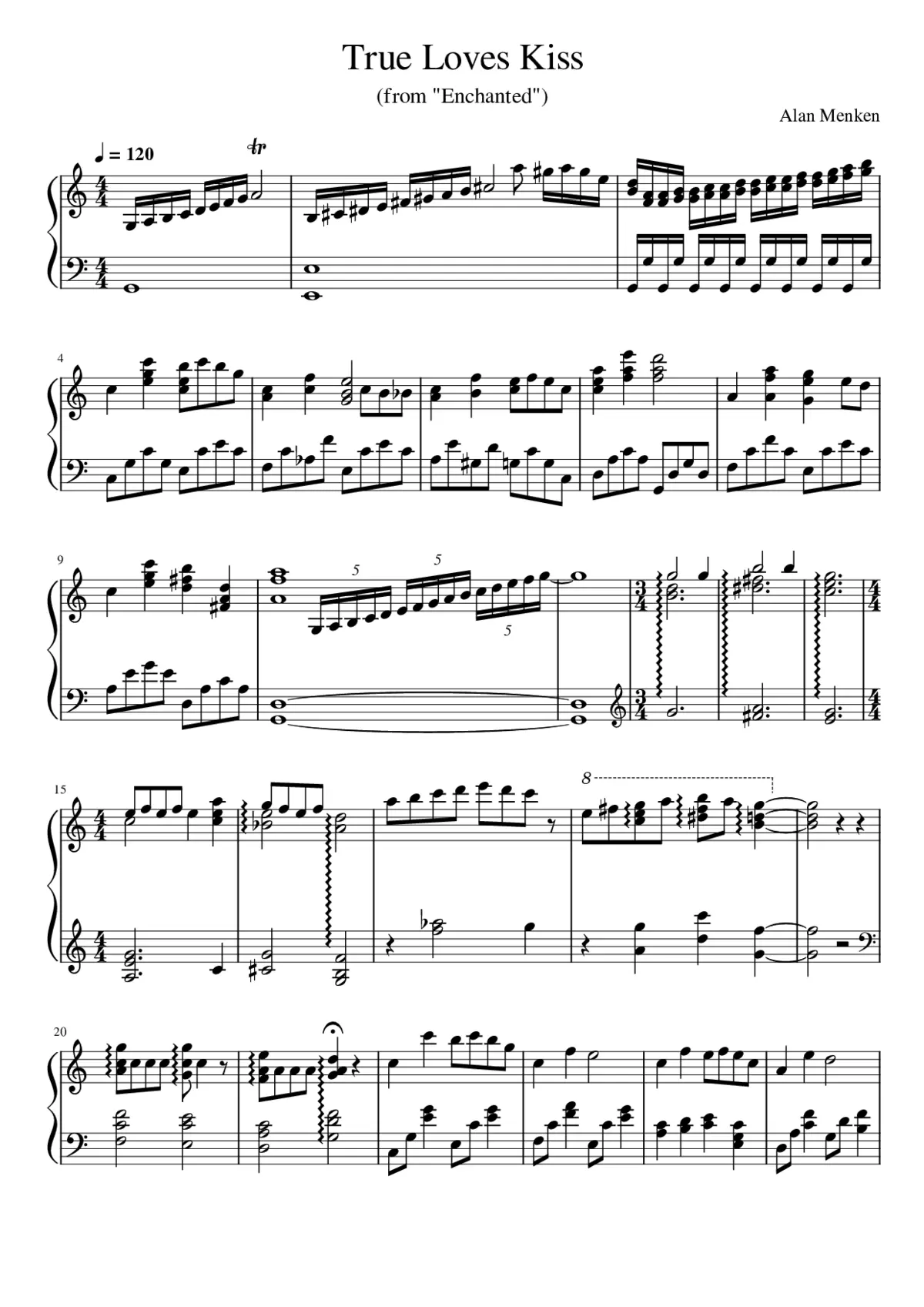 enchanted - true loves kiss - Page 1