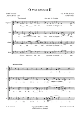 O vos omnes (voci pari)