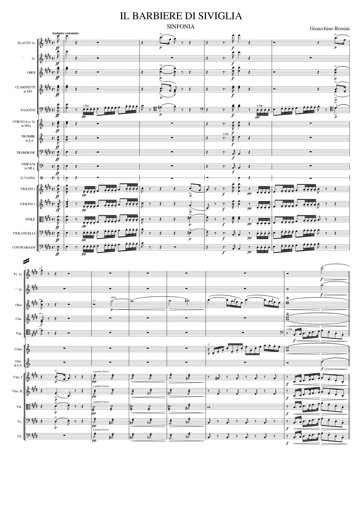 Il barbiere di Siviglia - Page 1