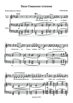 Dans l’immense tristesse