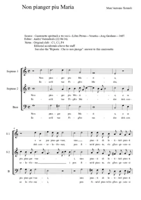 Non pianger piu Maria