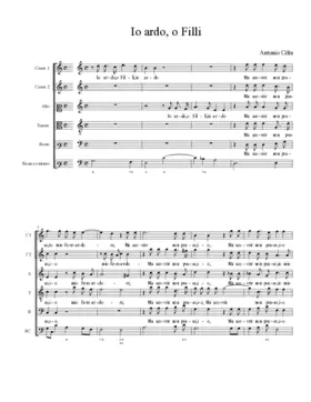Io ardo, o Filli