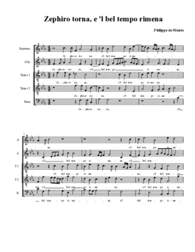 Zephiro torna, e'l bel tempo rimena
