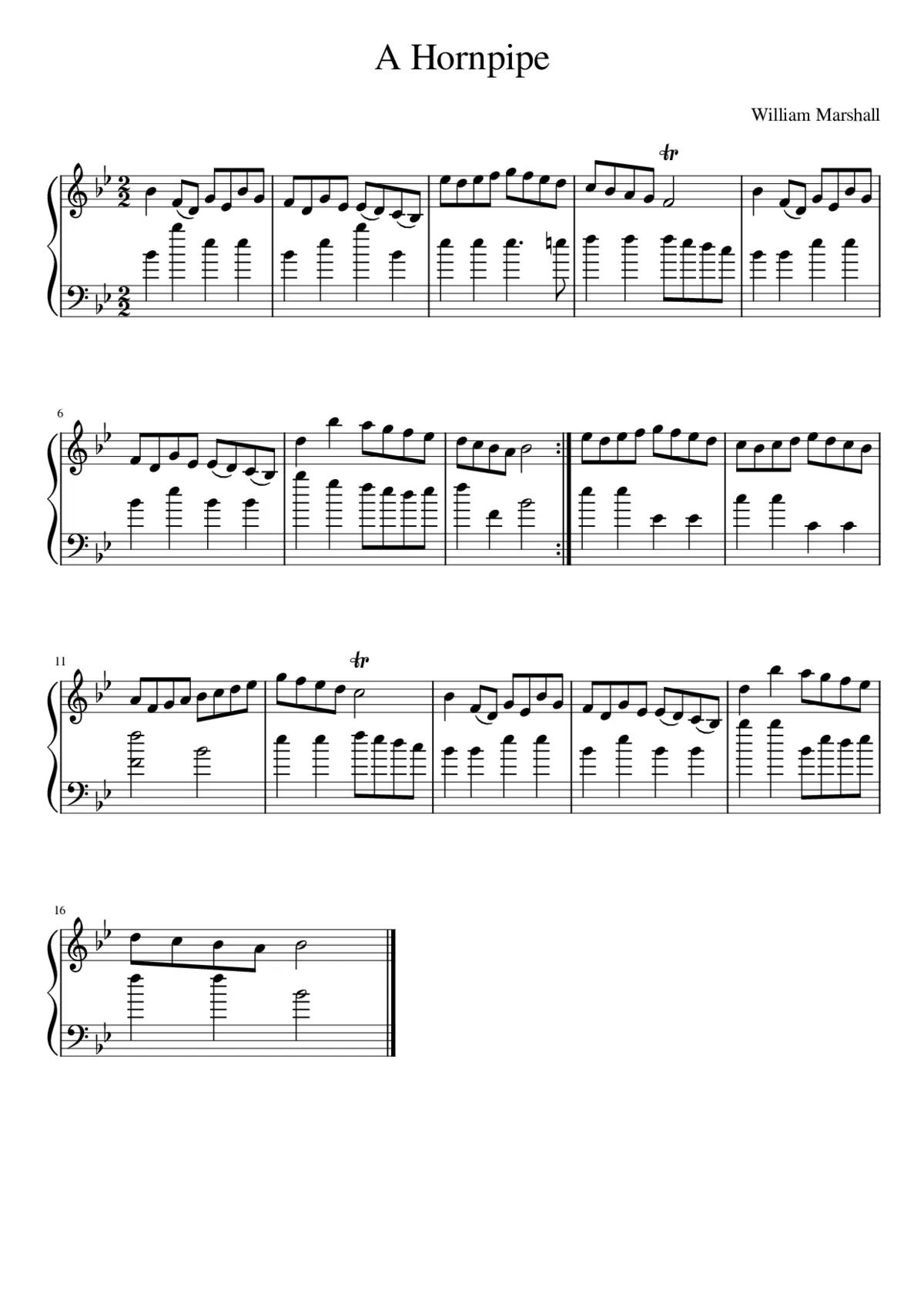 A Hornpipe - Page 1