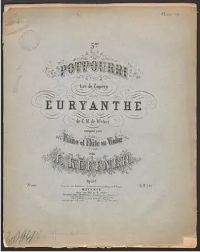 Potpourri pour piano et flûte ou violon No.5