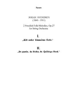2 Swedish Folk-Melodies