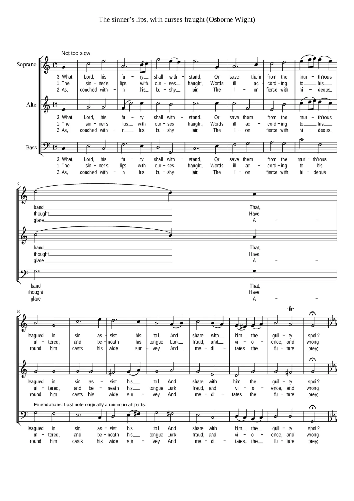 The sinner's lips with curses fraught - Page 1