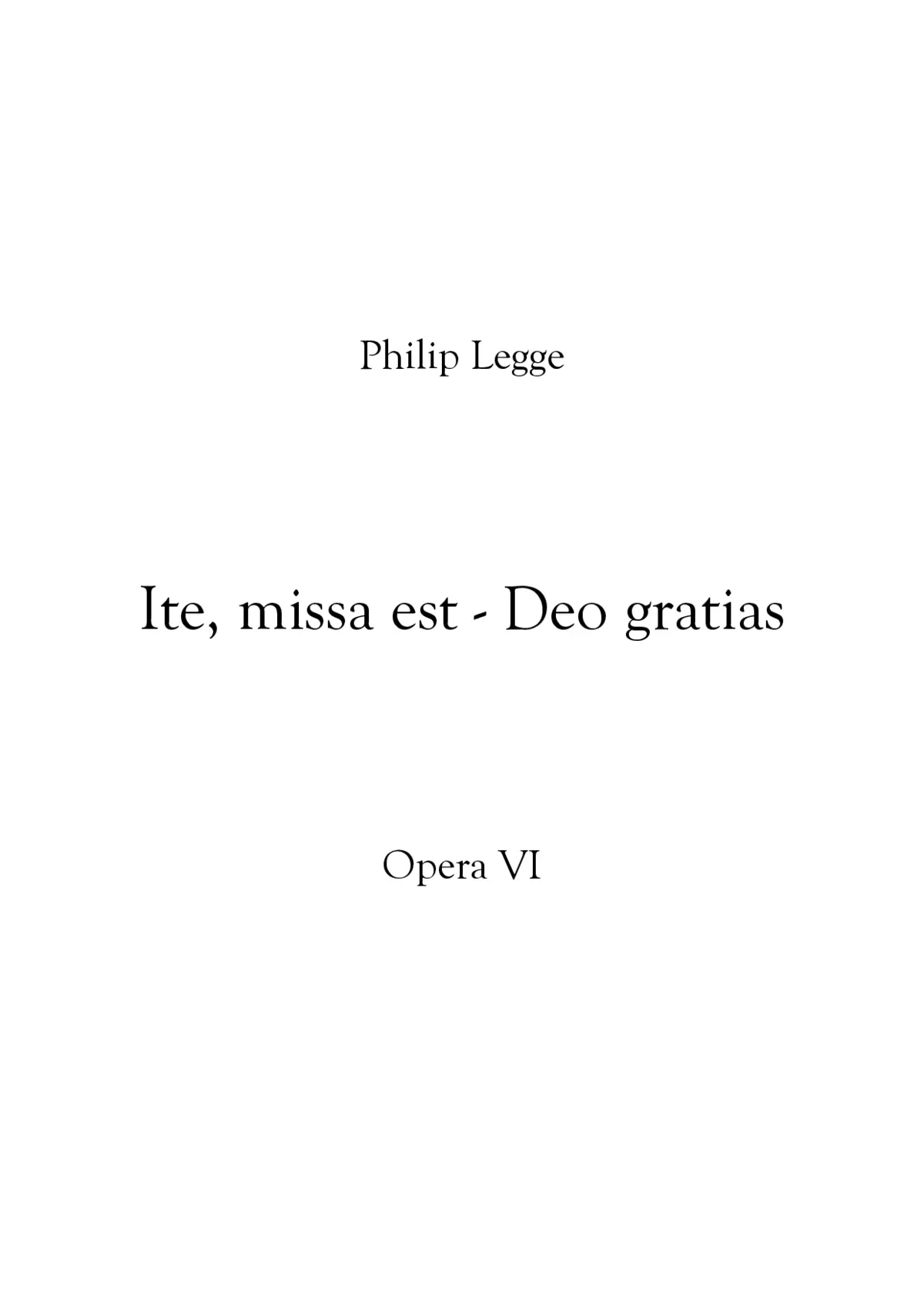 Ite, missa est - Page 1