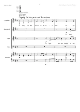 O Pray for the Peace of Jerusalem