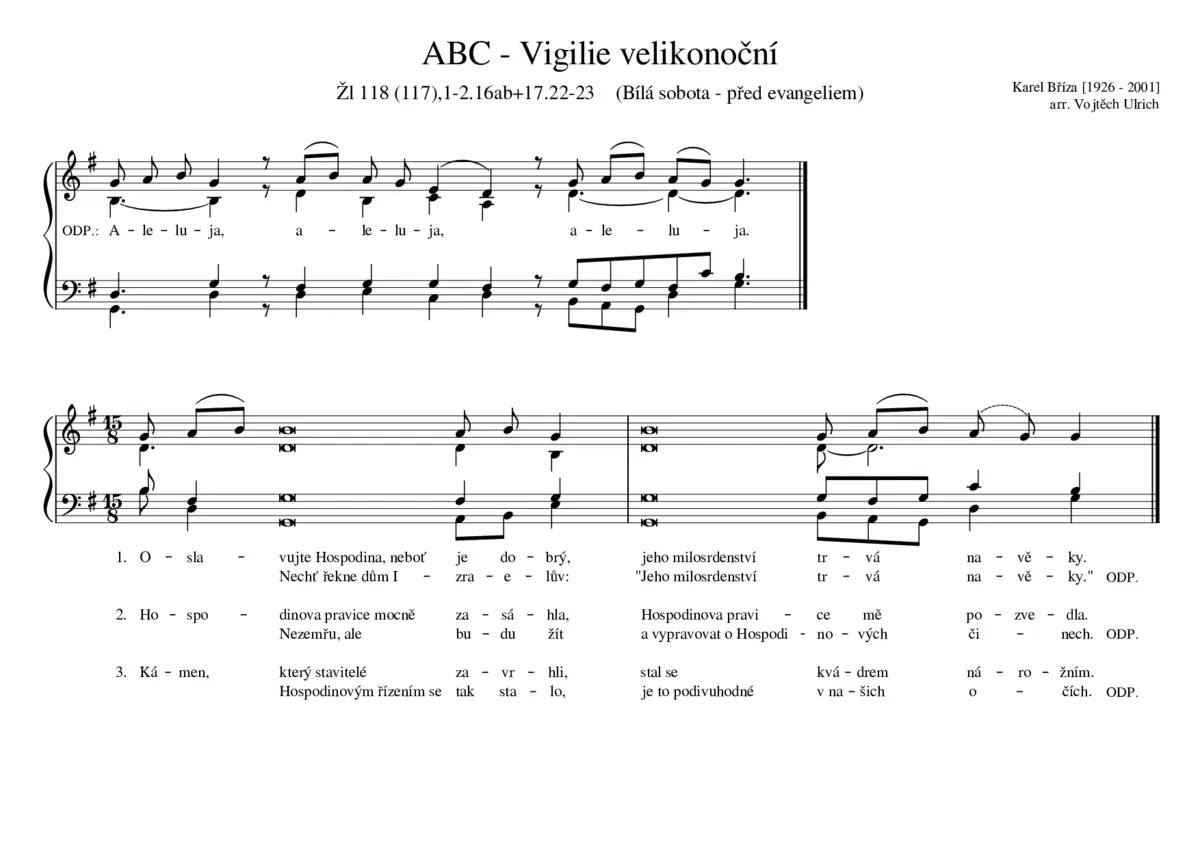 ABC - Vigilie velikonoční - Page 1