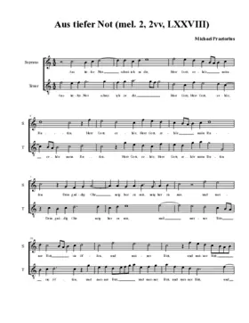Aus tiefer Not schrei ich zu dir(2) 2vv