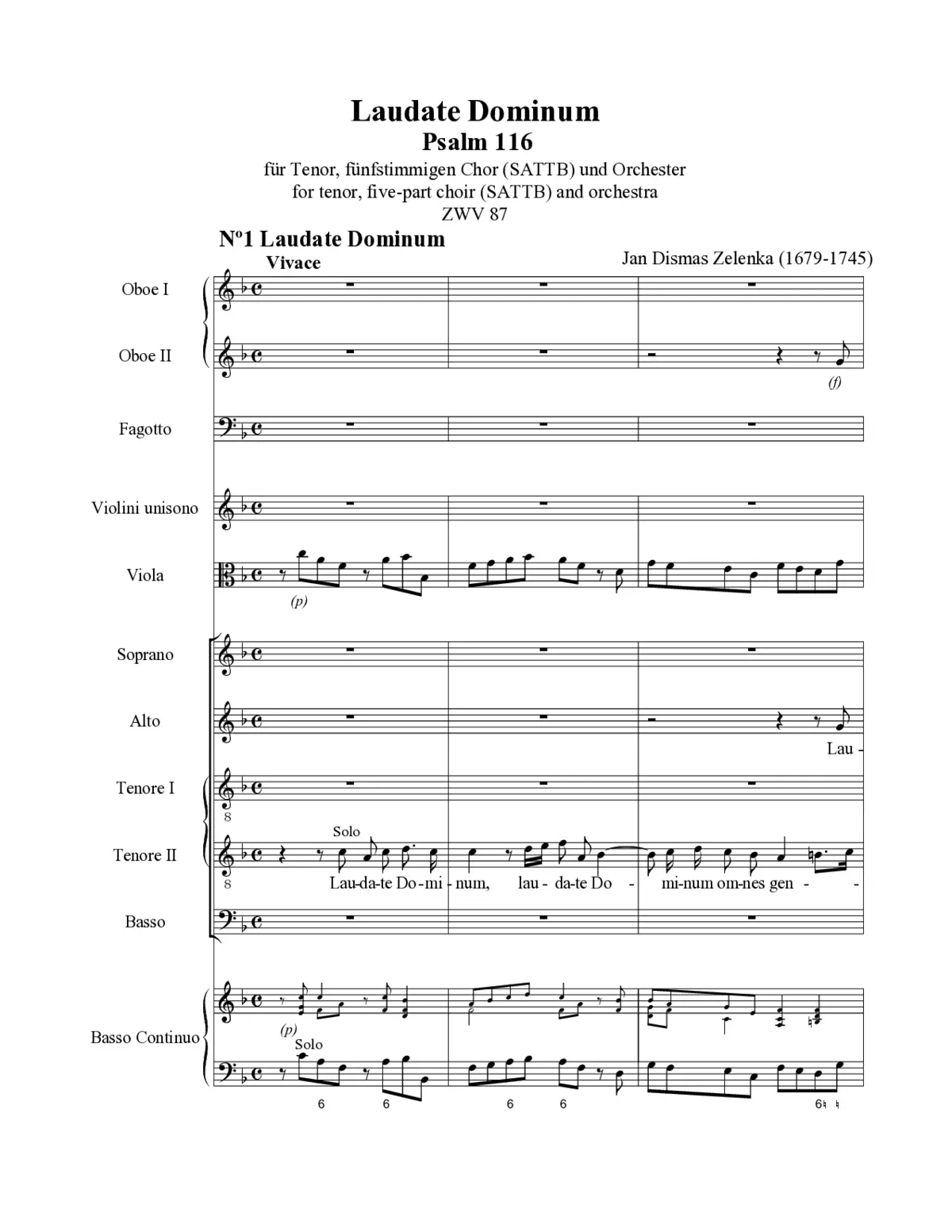 Laudate Dominum (Psalm 116) - Page 1