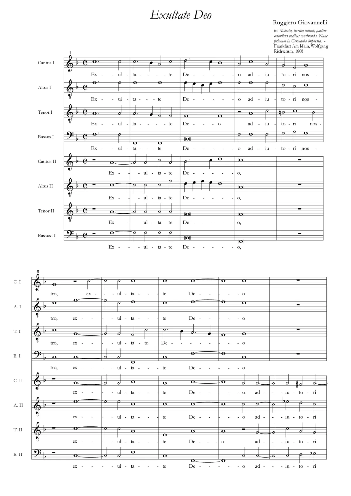 Exultate Deo - Page 1