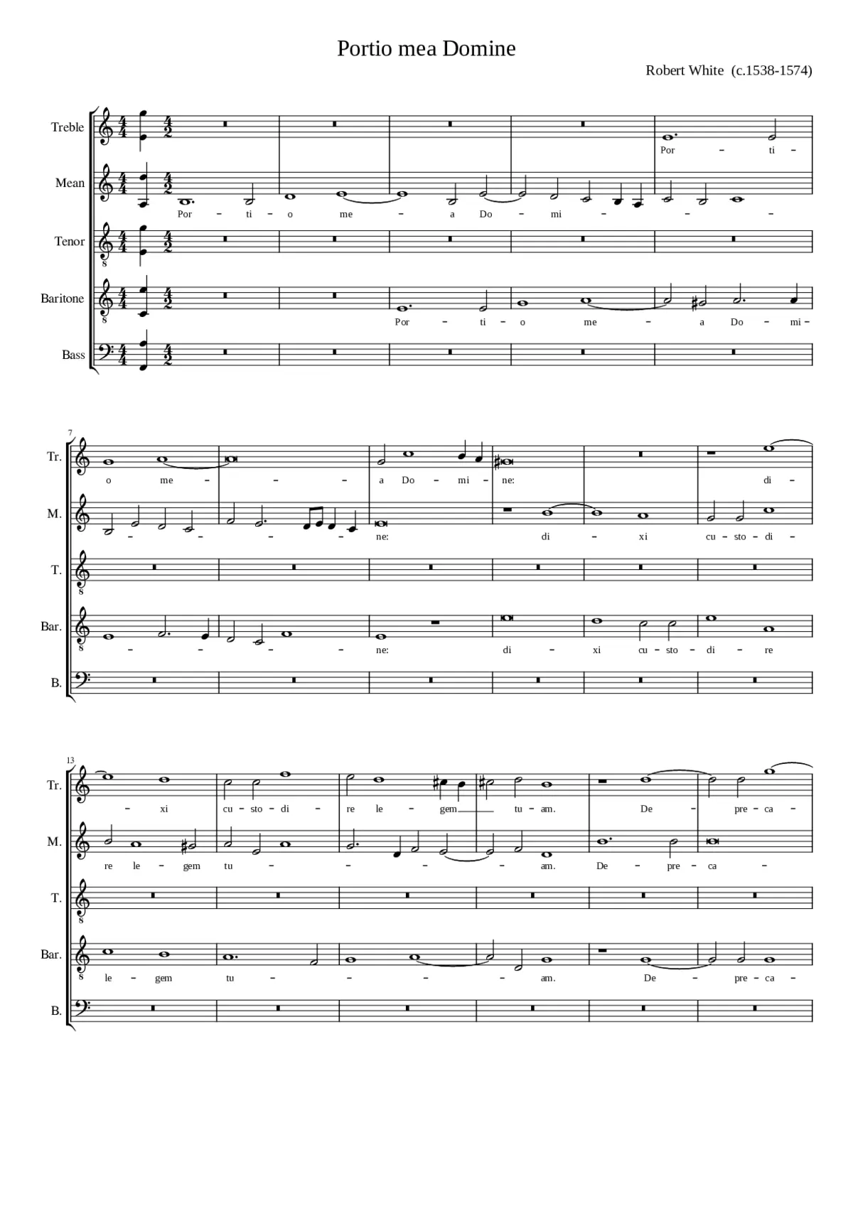 Portio mea Domine - Page 1