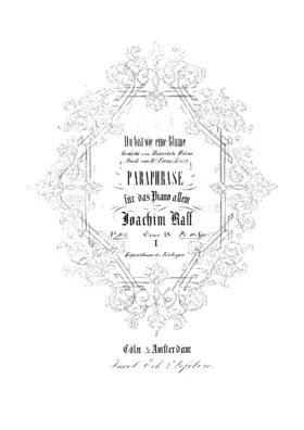 2 Paraphrases on Lieder by Liszt